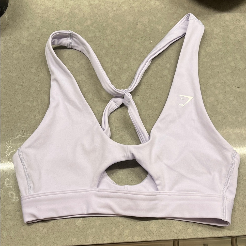 Lavender Gymshark Sports Bra